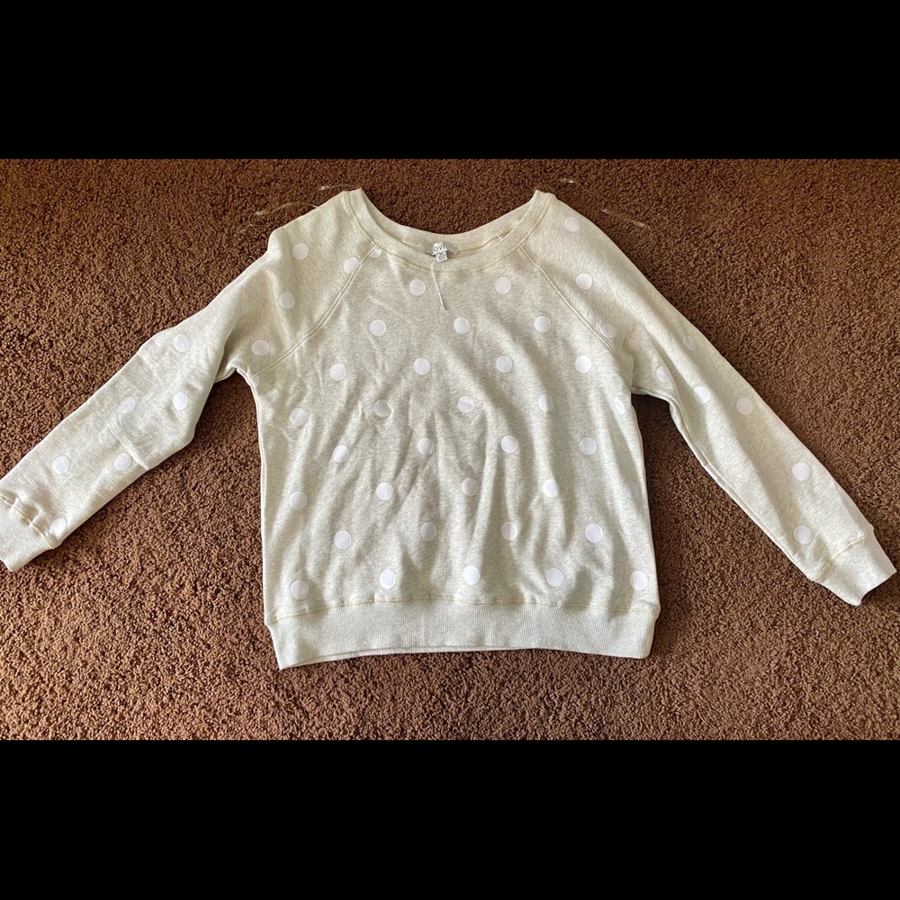 New without tags, Ovi Neutral Polka Dot Sweatshirt